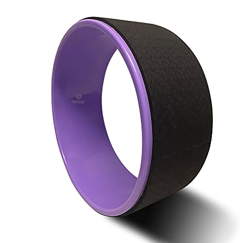 Body Sport Yoga Wheel, 5 in. x 12.6 in. - Cushioned Back Roller & Support Aid for Stretching