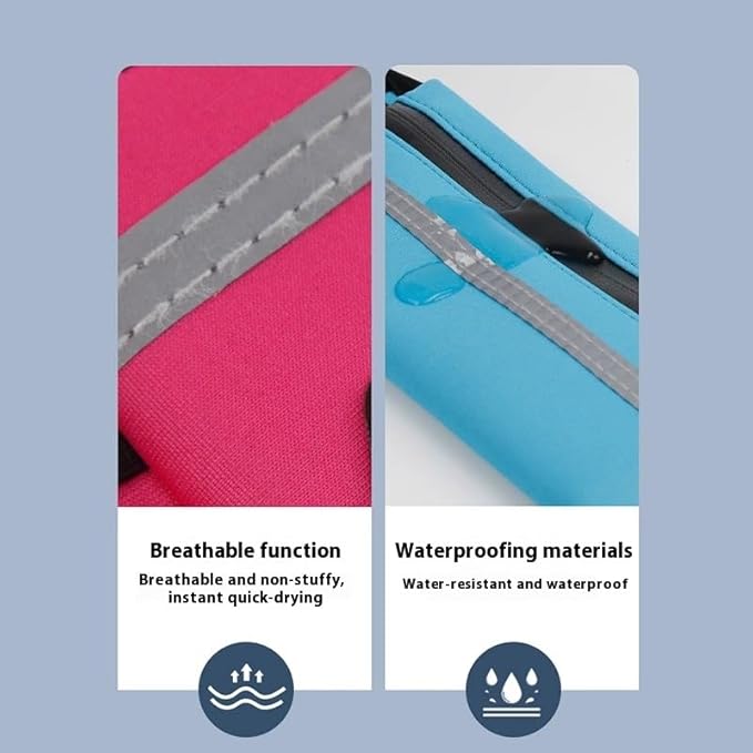 Adjustable Elastic Fitness Fanny Pack for Sports, Running Belt Waist Pack, Waterproof Sports Fanny Pack,Outdoor card wallet,Leisure travel wallet,5 color options available (black)