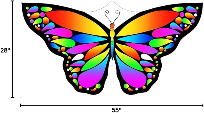 New Butterfly Kites for Kids & Adults,Easy to Fly Kite,Best Kite for Beginners,Kites for Kids Age 4-8,Large Beach Kite