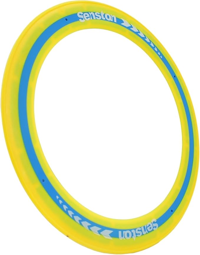 Senston Flying Discs Easily Catch and Throw Sports Disc 11 Inch Soft Flying Discss for All Players Colorful Flying Discs 3 Pcs for Pool Backyard Family Fun (Yellow)