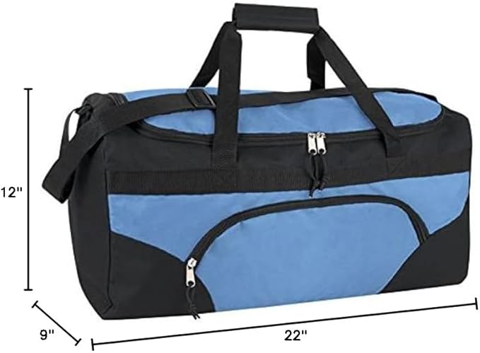 40 Liter, 22 Inch Reflective Duffle Bag with Shoulder Strap for Men, Women, Travel