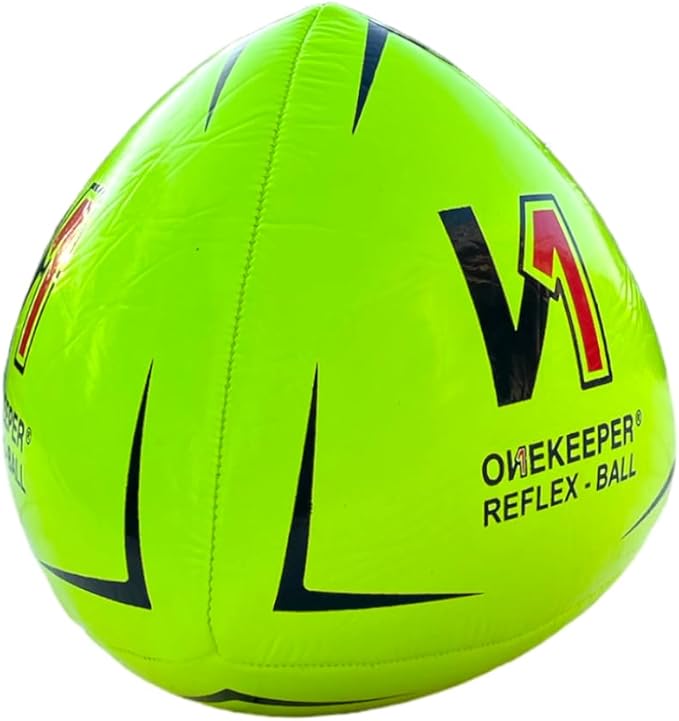 Soccer Reflex & Reaction Ball - White, Orange, Blue, Pink, and Fluo Yellow, Agility and Coordination Training for Kids and Juniors (Pump Not Included)
