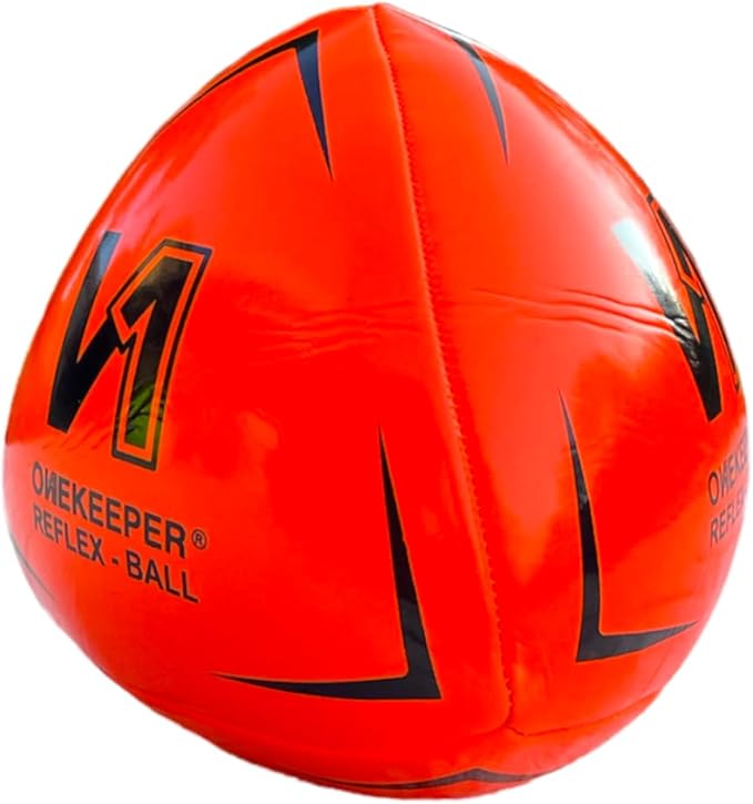 Soccer Reflex & Reaction Ball - White, Orange, Blue, Pink, and Fluo Yellow, Agility and Coordination Training for Kids and Juniors (Pump Not Included)
