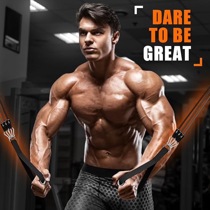 WHATAFIT Resistance Bands, Exercise Bands,Resistance Bands for Working Out, Work Out Bands with Handles for Men and Women Fitness, Strength Training Home Gym Equipment