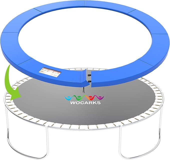Trampoline Pad, 10ft 12ft 14ft Trampoline Replacement Safety Pad, Waterproof and Tear-Resistant Safety Spring Cover Round Frame Pad