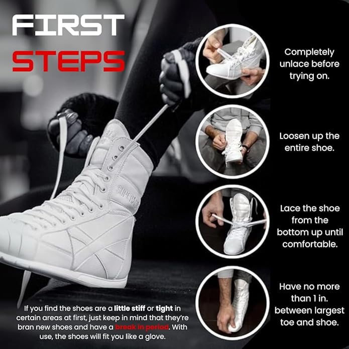 Superare Boxing Shoes – MMA Kick Boxing Pro Fighting Boots and Training Workout Shoes for Men and Women