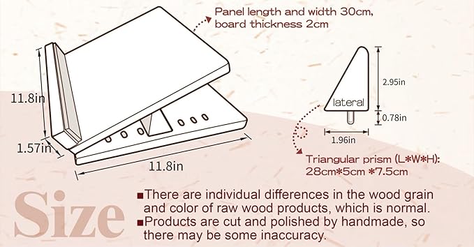 KIJO Studio Professional Wooden Calf Stretcher Slant Board 500 lbs Weight Capacity 16-Angle Adjustable Incline Calf Stretch Slant Board for Calf Stretching Exercise Squat & Physical Therapy