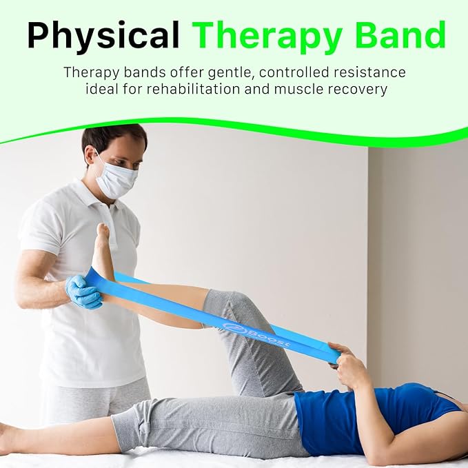 Resistance Bands for Working Out, Exercice Bands Set with 5 Different Levels for Physical Therapy, Elastic Bands with Instruction Guide and Carry Bag for Indoor & Outdoor Fitness