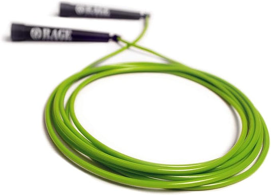 Rage Fitness R2 Jump Rope - Green PVC Training Rope with Speed Bearing Handles