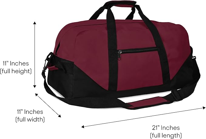21" Large Duffle Bag with Adjustable Strap