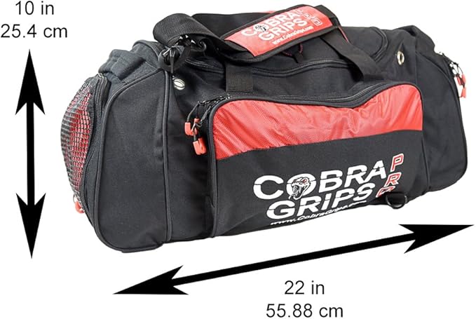 Sport Large Gym Duffle Travel Bag Wet Dry Storage Carry On Cobra Grips BackPack