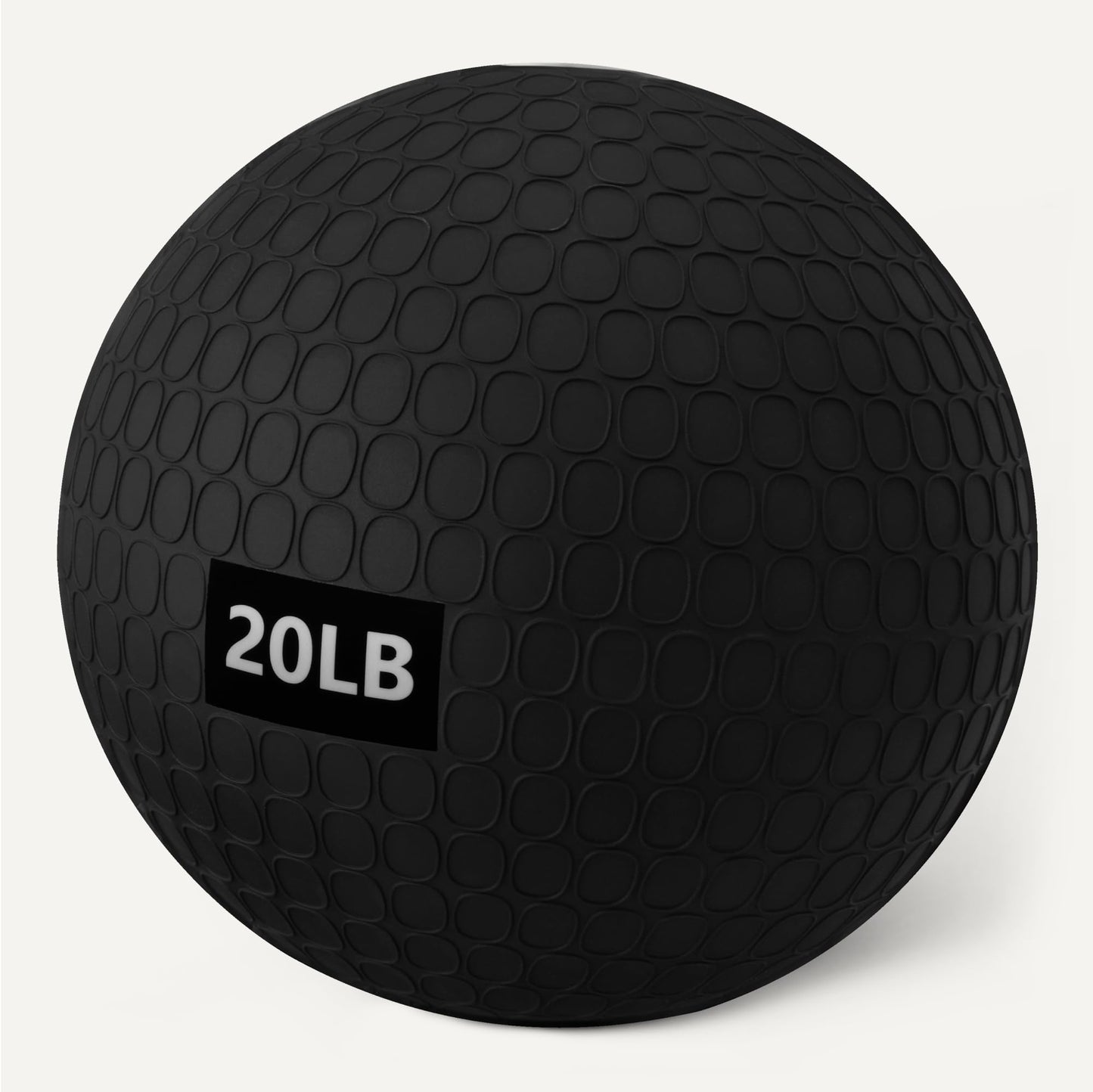 Amazon Basics Heavy-Duty Slam Medicine Balls for Exercise, Weighted Design, 20lb, Black, 2-Pack