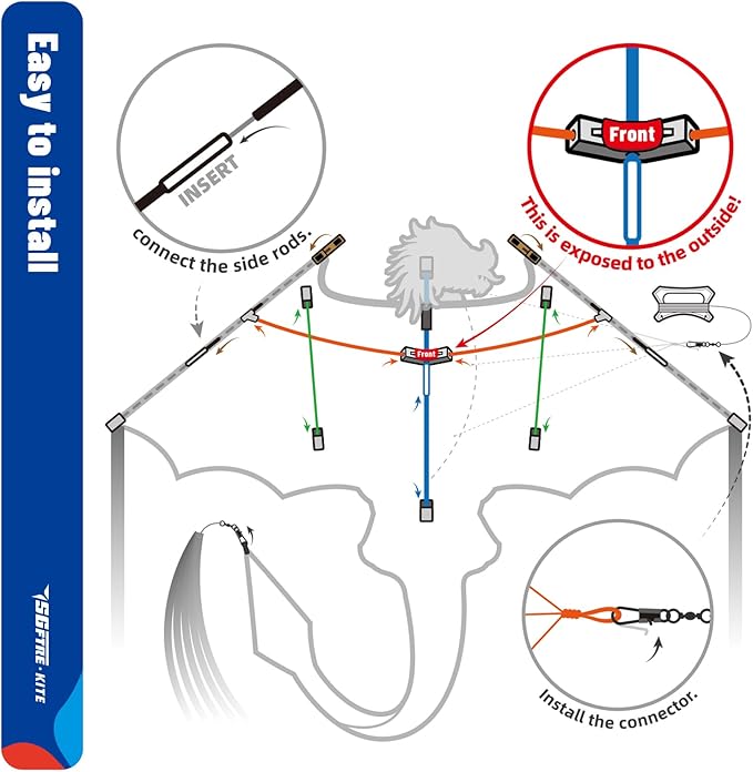 3D Red Pterosaur Kite for Boys & Adults Easy to Fly,Beach Trip Outdoor Games Single Line String with Tail,Beach Kite for Family Outdoor Activities