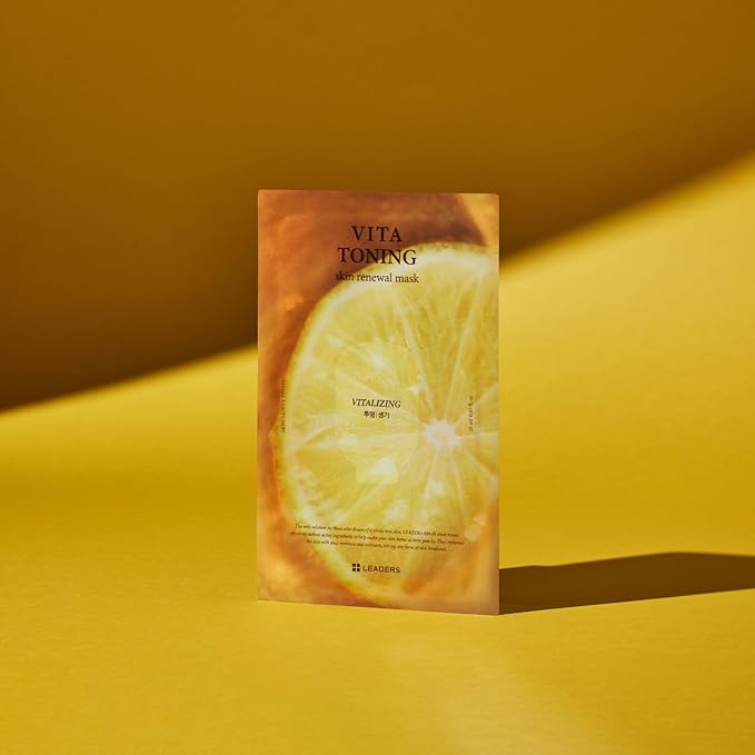 LEADERS Vita Toning Skin Renewal Mask ??Nourishing & Revitalizing Sheet Mask for Healthy Skin | Soft, Breathable, & Skin Friendly Face Mask ??10 Sheets