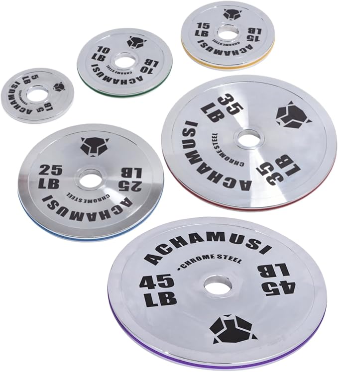 Olympic Weight Plates,Steel 2-Inch Weight Plate For Strength Training,Weightlifting - Single Or Pair