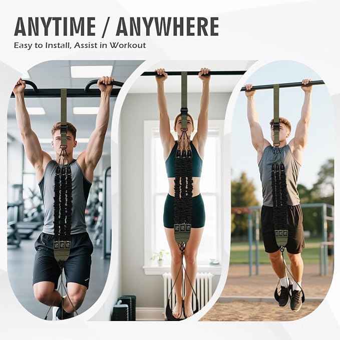 LEEKEY Resistance Bands, Exercise Bands with Handles,Pull Up Assist Bands - Bands for Working Out,Band for Men and Women Fitness Training, Physical Therapy,Home Workouts