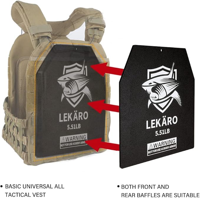 Weighted Vest Plates 5.51/8.81/15.43/20.94LB Pair for Weight Vests, Strength Training, Heavy Workout, Fitness, Running