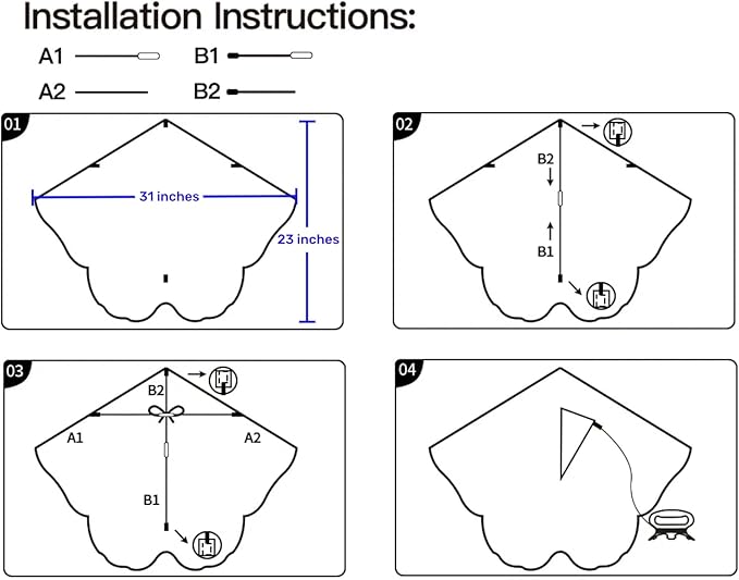 2 pcs Butterfly Kites with Kite String, for Adults and Kids, Perfect for Beach & Outdoor Fun, Easy to Assemble and Fly(31β³x23β³)