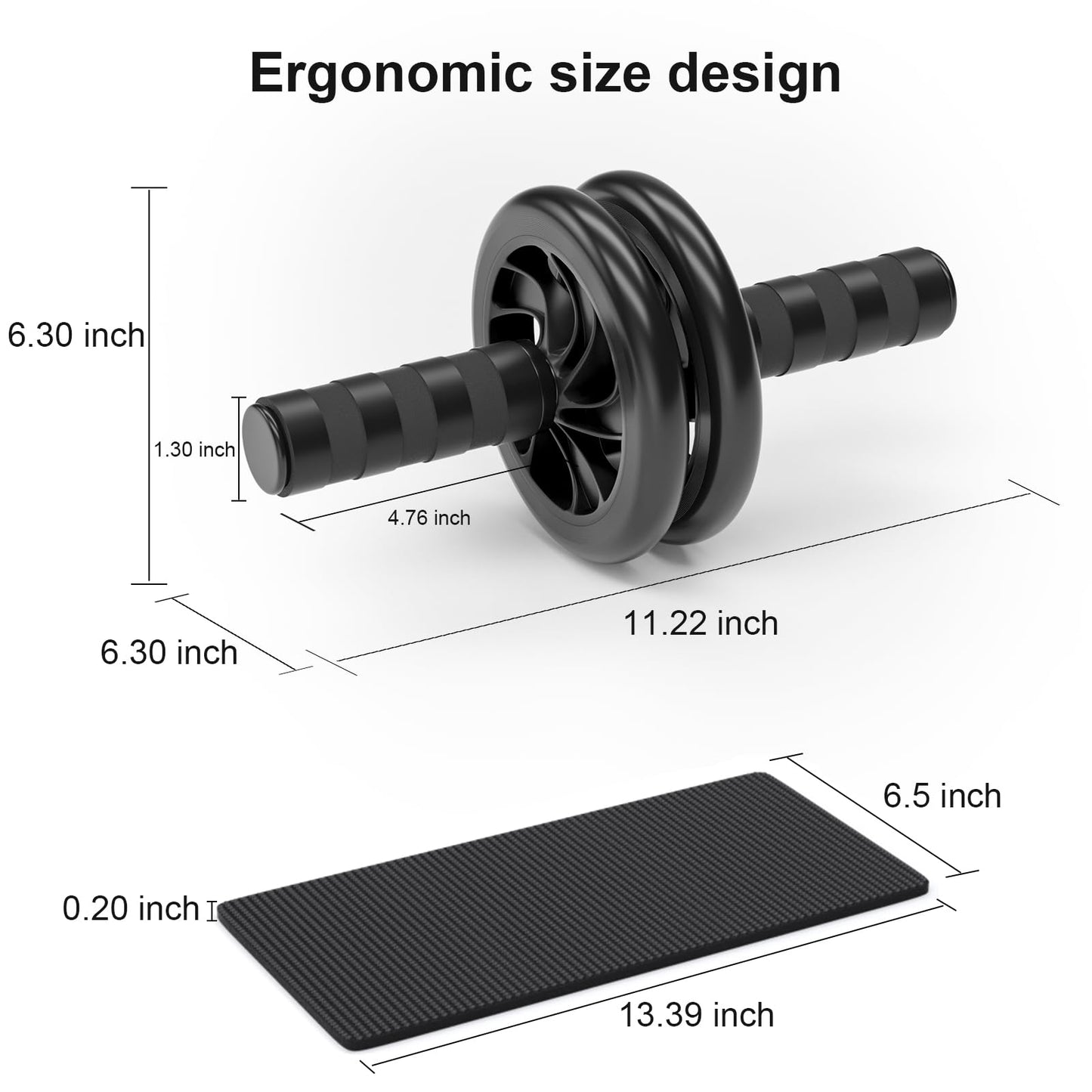 Bnlei Abdominal Wheel, Ab Roller for Abdominal Exercise Machine, Abs Workout Equipment, Core