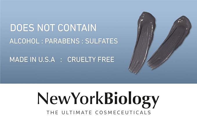 New York Biology Dead Sea Mud Mask for Face, Body | with Stem Cell and Collagen | Spa Quality Pore Refiner for Oily Skin | Natural Skincare for Women, Men | Tighten Skin | 4 oz