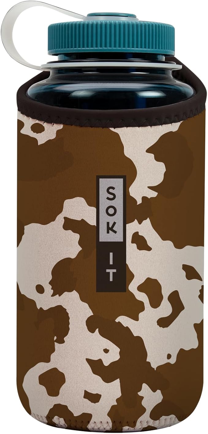 Sok It BotlSok Water Bottle Sleeve Insulated Neoprene Cover (Cowgirl, Fits 32oz Nalgene)