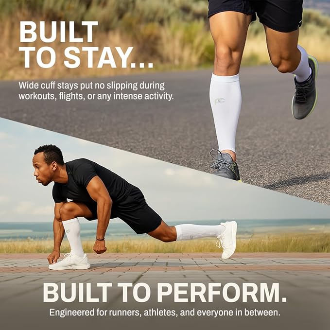 Calf Sleeve for Pain Relief | Calf Guard for Running, Cycling, Nurses, and Sports