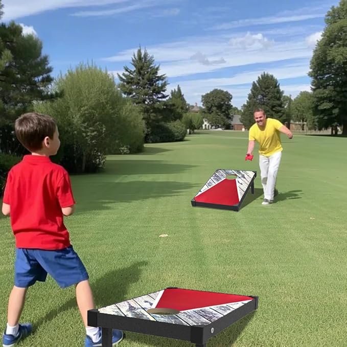 2’x3’ Cornhole Boards Set, Cornhole Outdoor Game Set - Corn Hole Toss Boards Set with 8 Cornhole Bags and 2 Cornhole Boards, Cornhole Sets for Adults Lawn Outside Backyard Games