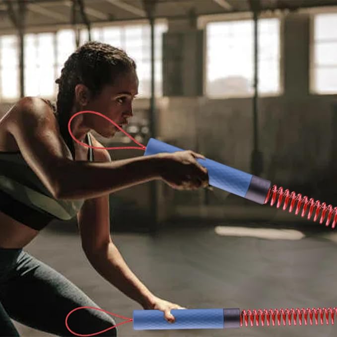 2PCS Ropeless Battle Rope,Adjustable Weight Battle Rope,Battle Ropes for Home Gym, Portable Exercise Ropes for Strength Training and Aerobic Exercise, Core Muscle Training