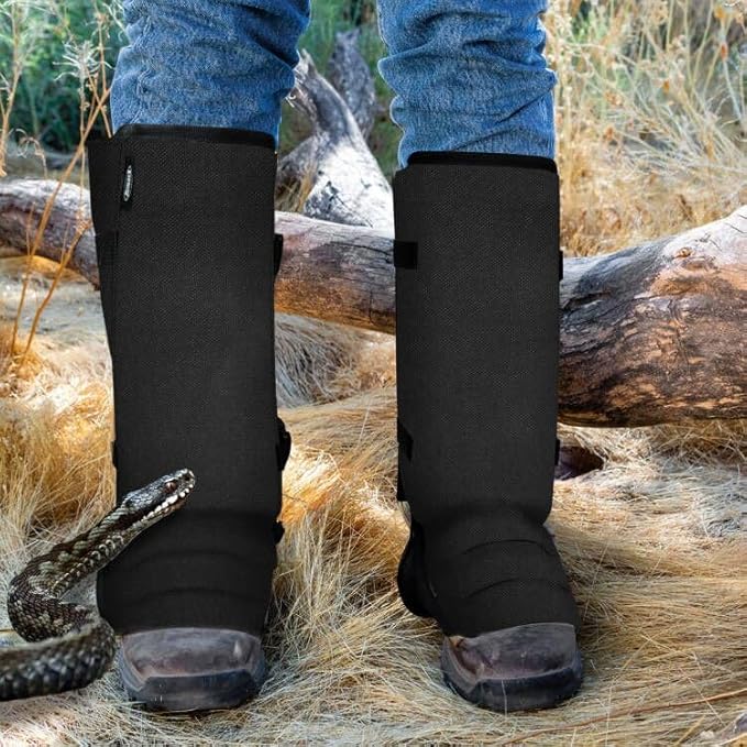 Snake Gaiters Leg Guards, Waterproof Snake Guards, Adjustable Snake Bite Protection for Lower Legs, Snake Chaps for Men&Women