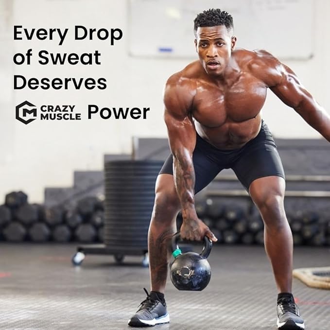 Crazy Muscle Creatine Pills, 5g 3X Pure Creatine Monohydrate, Pre Workout Bulk Muscle Mass Gainer, High Absorption Easy to Take ThreeAtine 3 Type Optimum Performance for Lean Growth, 90 Tablets