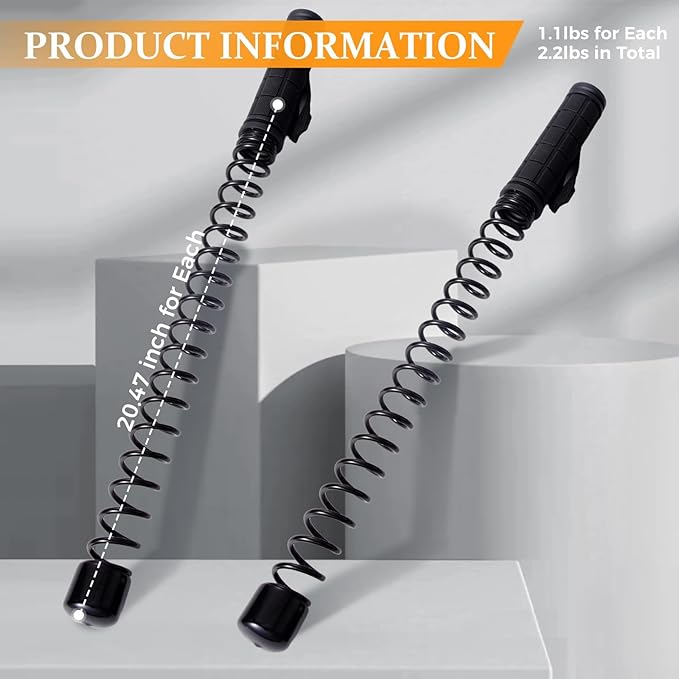 2PCS Ropeless Battle Ropes, Portable Workout Ropes for Home Gym Home Workout, HIIT Workouts Low-Impact Cardio Training Strength Training Core Muscle Building, Men Women