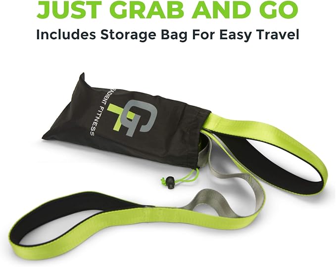 Gradient Fitness Stretching Strap for Physical Therapy, 12 Multi-Loop Stretch Strap 1.5" W x 8' L, Neoprene Handles, Physical Therapy Equipment, Yoga Straps for Stretching, Leg Stretcher.