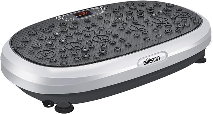 EILISON FitMaxx 3D XL Vibration Plate Exercise Machine - Whole Body Workout Vibration Platform w/Loop Bands - Lymphatic Drainage Machine for Weight Loss, Shaping, Wellness, Recovery