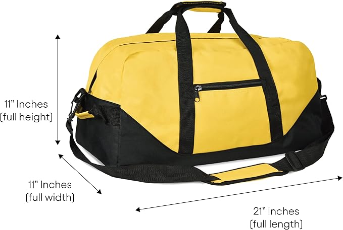 21" Large Duffle Bag with Adjustable Strap