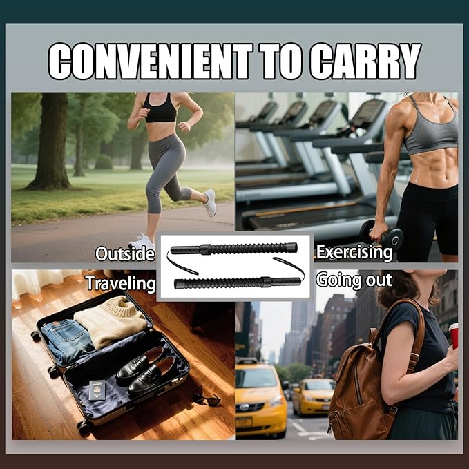 2Pcs Ropeless Battle Ropes,Weighted Battle Ropes for Home Gym, Portable Workout Rope for Strength Building & Low-Impact Cardio, Durable Fitness Equipment for Men Women Core/Arm Muscle Training