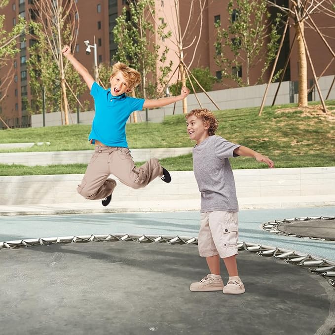 24 Pcs Trampoline Springs, 5.5-7 Inch Heavy Duty Stainless Steel Replacement Springs, Universal Trampoline Accessories Springs with 2 T-Hooks