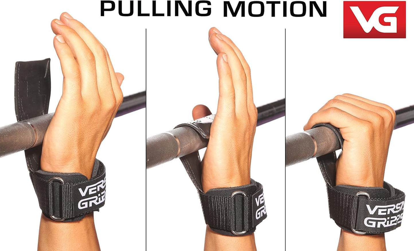 Versa Gripps® PRO Wrist Straps, Size Small, Black