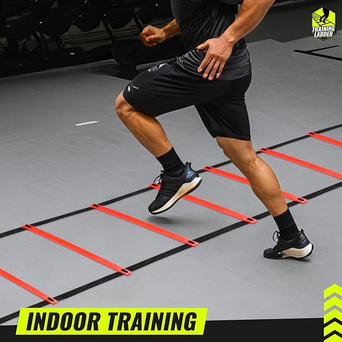 Teenitor Agility Ladder Speed Ladder Training Ladder for Soccer, Speed, Football Fitness Feet Training Carry Bag Agility Training Equipment 13 rungs, 23 feet