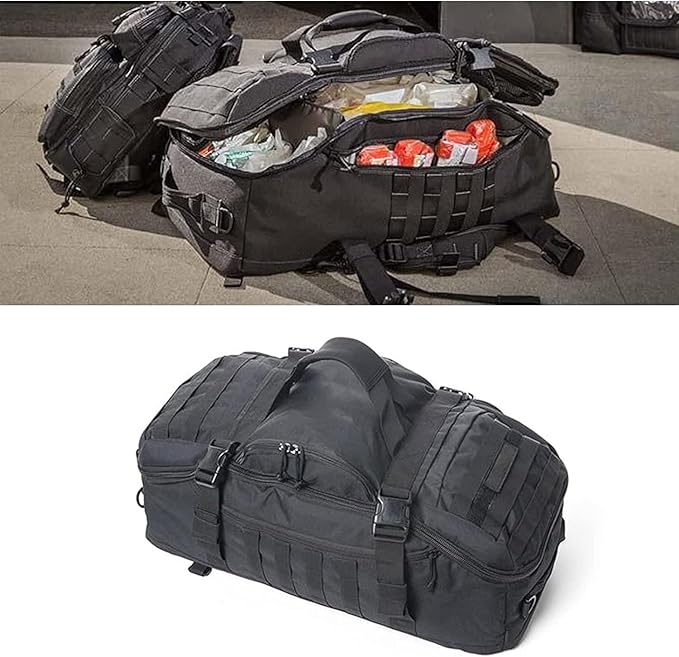 3 In 1 Tactical 45L Military Backpack Travel Duffle Bag for Weekender Gym Workout Deployment