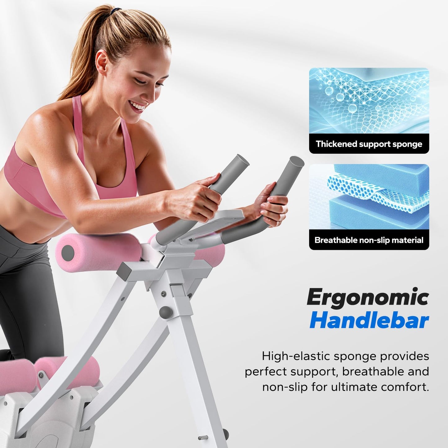MERACH Ab Machine, Adjustable Ab Trainer Machine, AB Workout Equipment