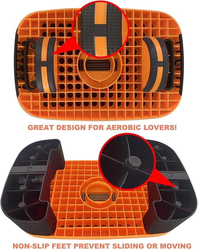 4-In-1 Aerobic Balance Board and Step Up Exercise Platform - Adjustable Multifunctional Balance Board Slant Board, Steppers for Exercise - Home Workout Non Slip Stepper Platform