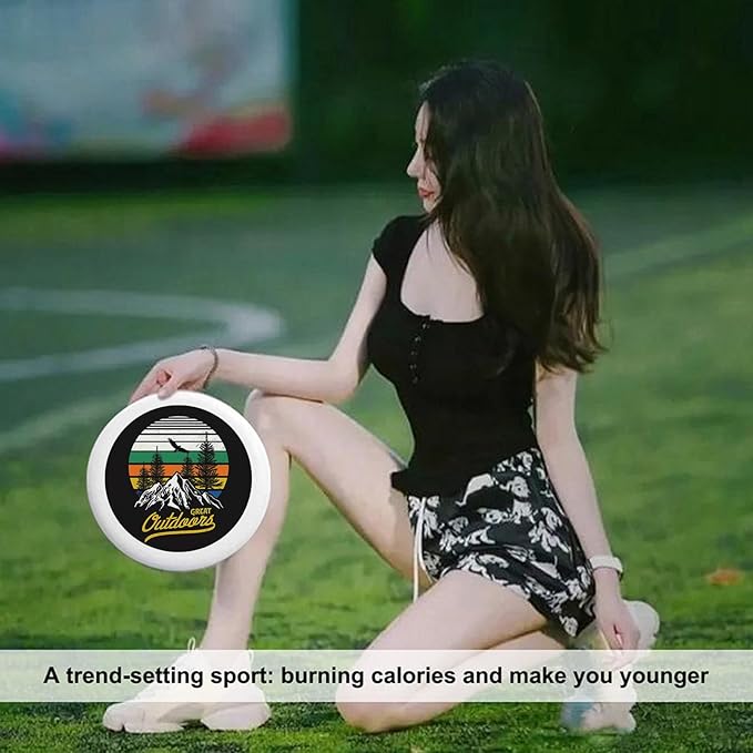 Sun and Snowflake Outdoor Flying Disc Hot and Cold Summer and Winter Element Ultimate Disc 175g for Boys Girls Men Women Birthday Christmas