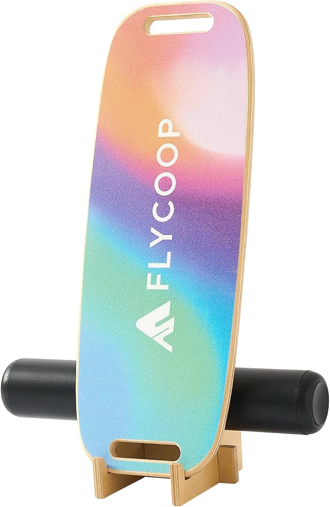 Balance Board for Adult with Adjustable Stoppers: 3 Modes Wobble Board with Roller Exercise Balancing Stability Trainer for Improve Balance Non Slip Surface