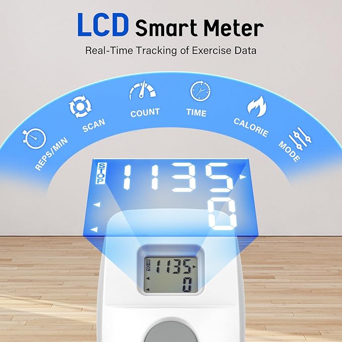 Stair Stepper for Exercise at Home, Folding Stairmaster Machine for Cardio Fitness, Vertical Stair Climber with Adjustable Handlebar, Portable Steppers with 310lbs Loading Capacity