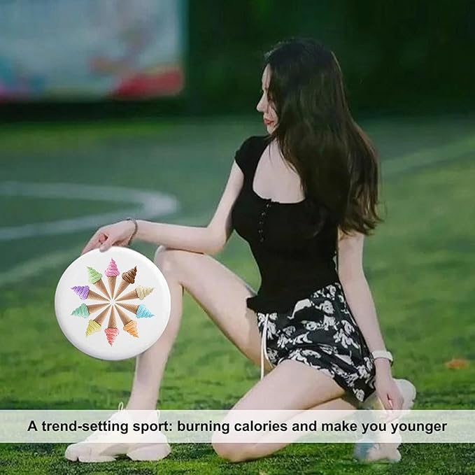 Blue Outdoor Flying Disc Bald Eagle Ultimate Disc 175g for Boys Girls Men Women Birthday Christmas