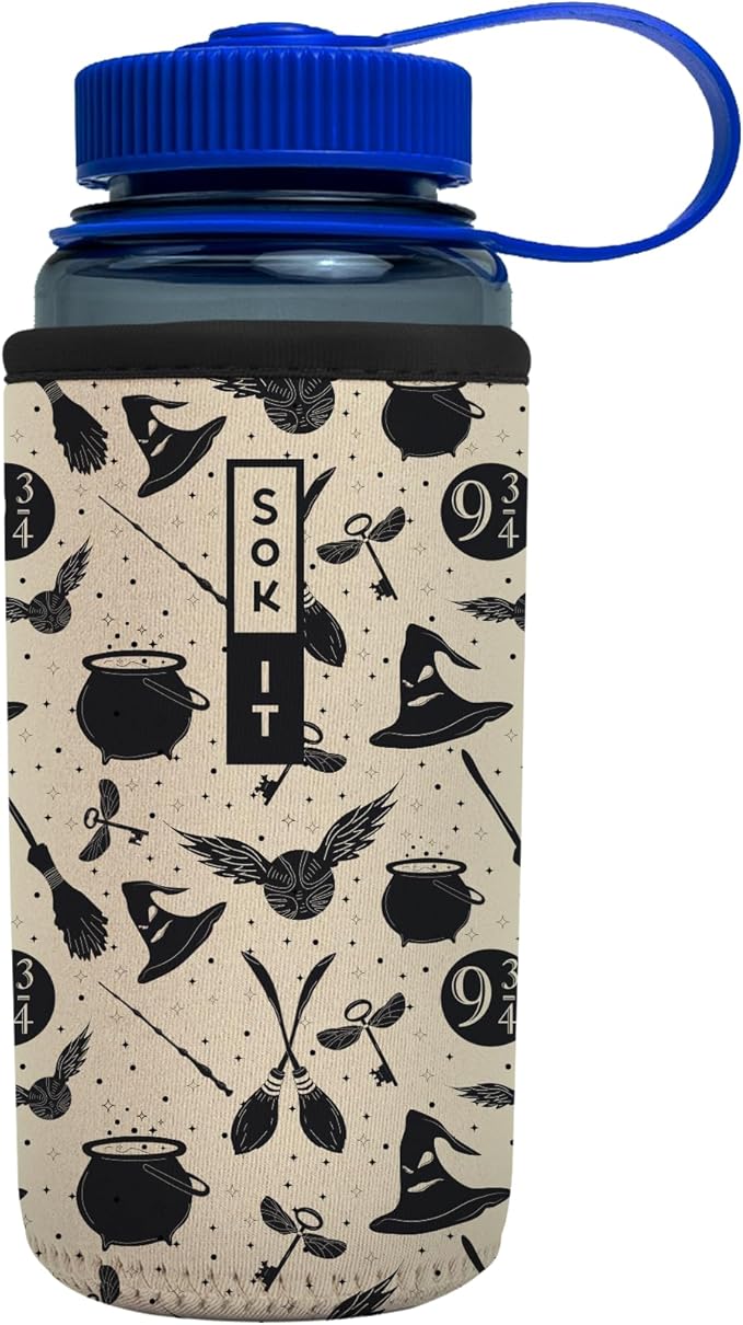 Sok It BotlSok Water Bottle Sleeve Insulated Neoprene Cover (Wizard's Walk, Fits 16oz CamelBak or Nalgene)