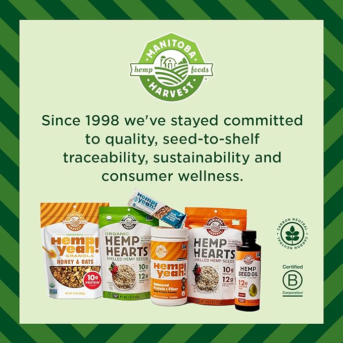 Manitoba Harvest Hemp Yeah Organic Max Fiber Protein Powder, Unsweetened, 16oz, with 13g of Fiber, 13g Protein and 2.5g Omegas 3&6 per Serving, Keto-Friendly, Preservative Free, Packaging May Vary