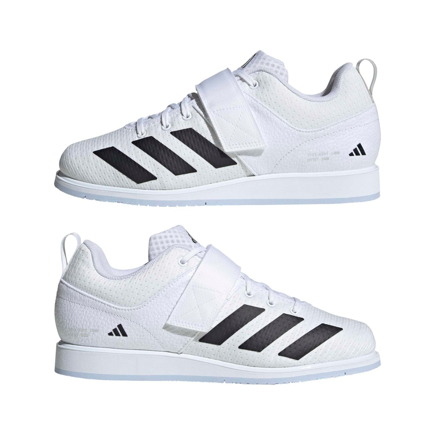 adidas Unisex-Adult Powerlift 5 Weightlifting, White/Black, 7