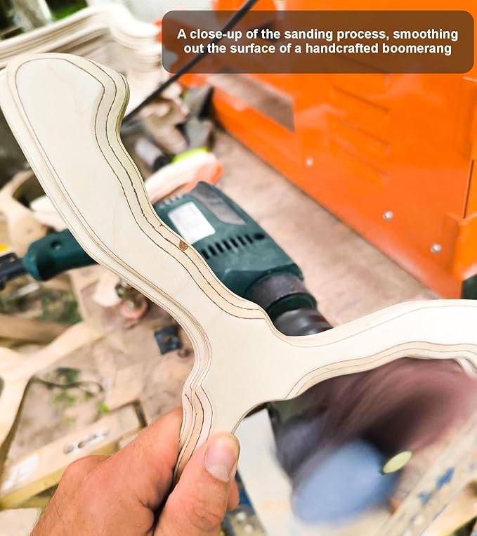 Wooden Boomerang Hurricane v2 | Handcrafted Returning Boomerang | Easy-to-Throw Design for Beginners | Fun Outdoor Game | Thin, Lightweight and Safe to Use Idea | Suitable for 14+