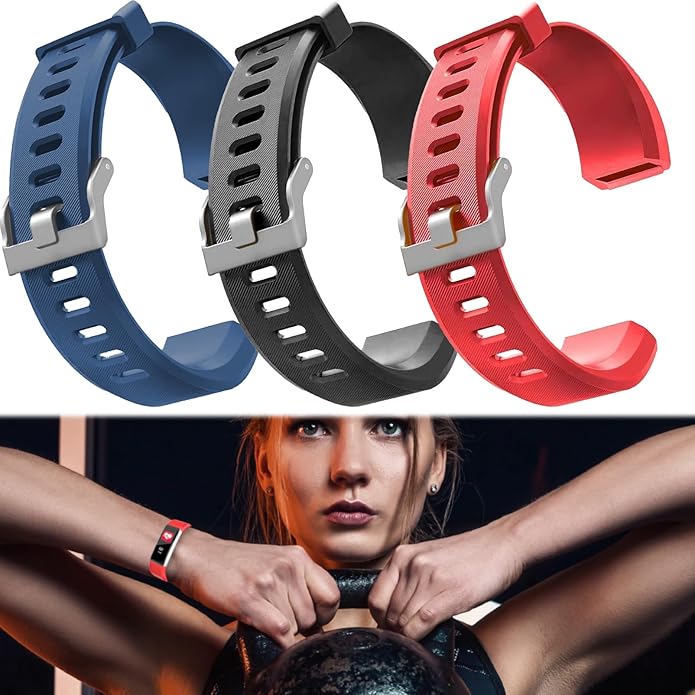 Watch Bands Replacement for ID115plus HR, Very Fit Pro Activity Fitness Tracker Wrist Bands Set, Multicolor Veryfitpro Smart Watch Strap Replacements